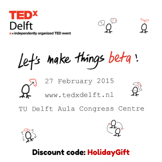 Geef een TEDxDelft ticket voor Kerst